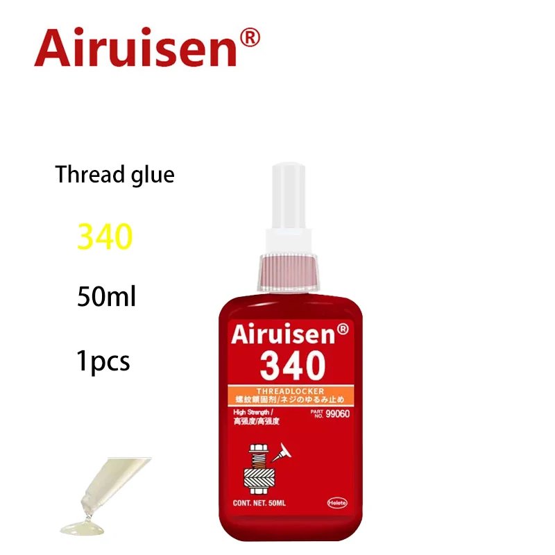 Ai Rui Sen 340 Screw Glue Thread Locking Agent Anaerobic Adhesive Glue Oil Resistance Fast Curing for All Kinds of Metal Thread
Ai Rui Sen 340 Screw Glue Thread Locking Agent Anaerobic Adhesive Glue Oil Resistance Fast Curing for All Kinds of Metal Thread