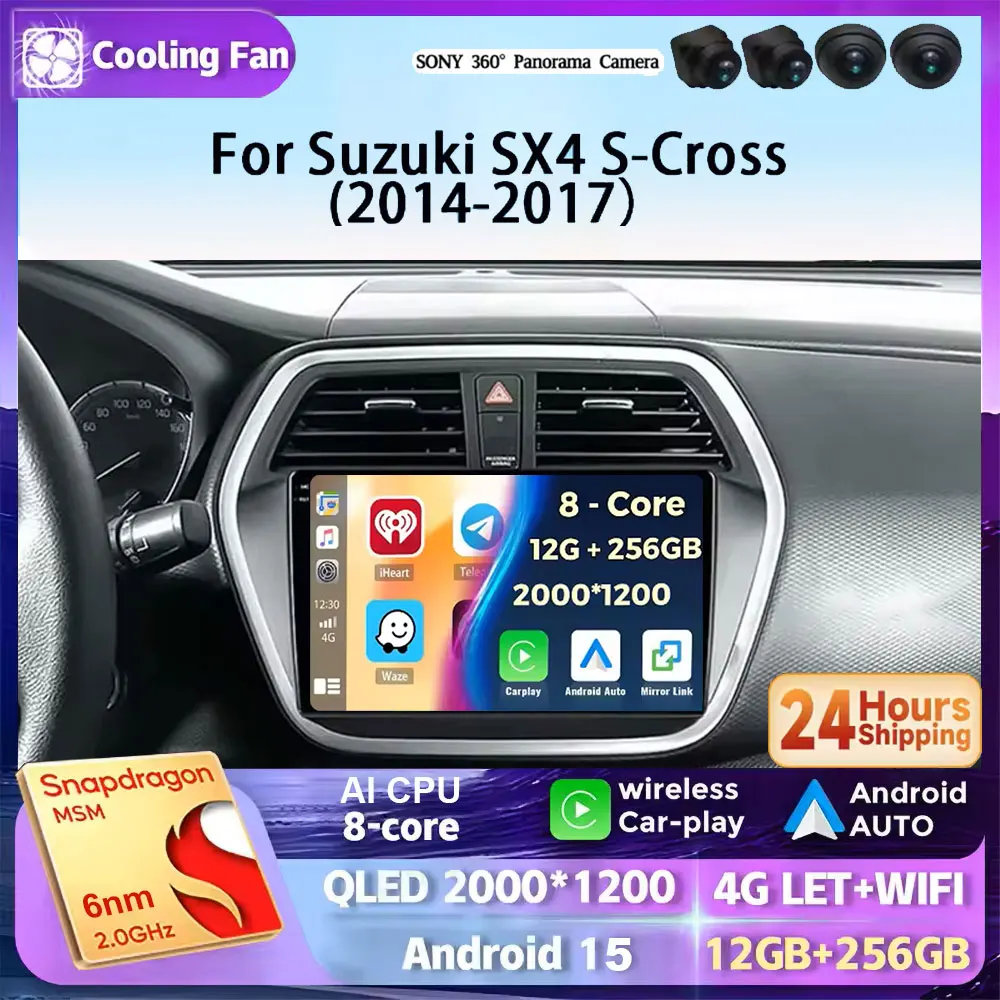 Android 15 Multimedia For Suzuki SX4 2 S-Cross 2014 - 2017 Car Player GPS Stereo Screen Navigation Auto Radio Screen No 2 Din 5G
Android 15 Multimedia For Suzuki SX4 2 S-Cross 2014 - 2017 Car Player GPS Stereo Screen Navigation Auto Radio Screen No 2 Din 5G