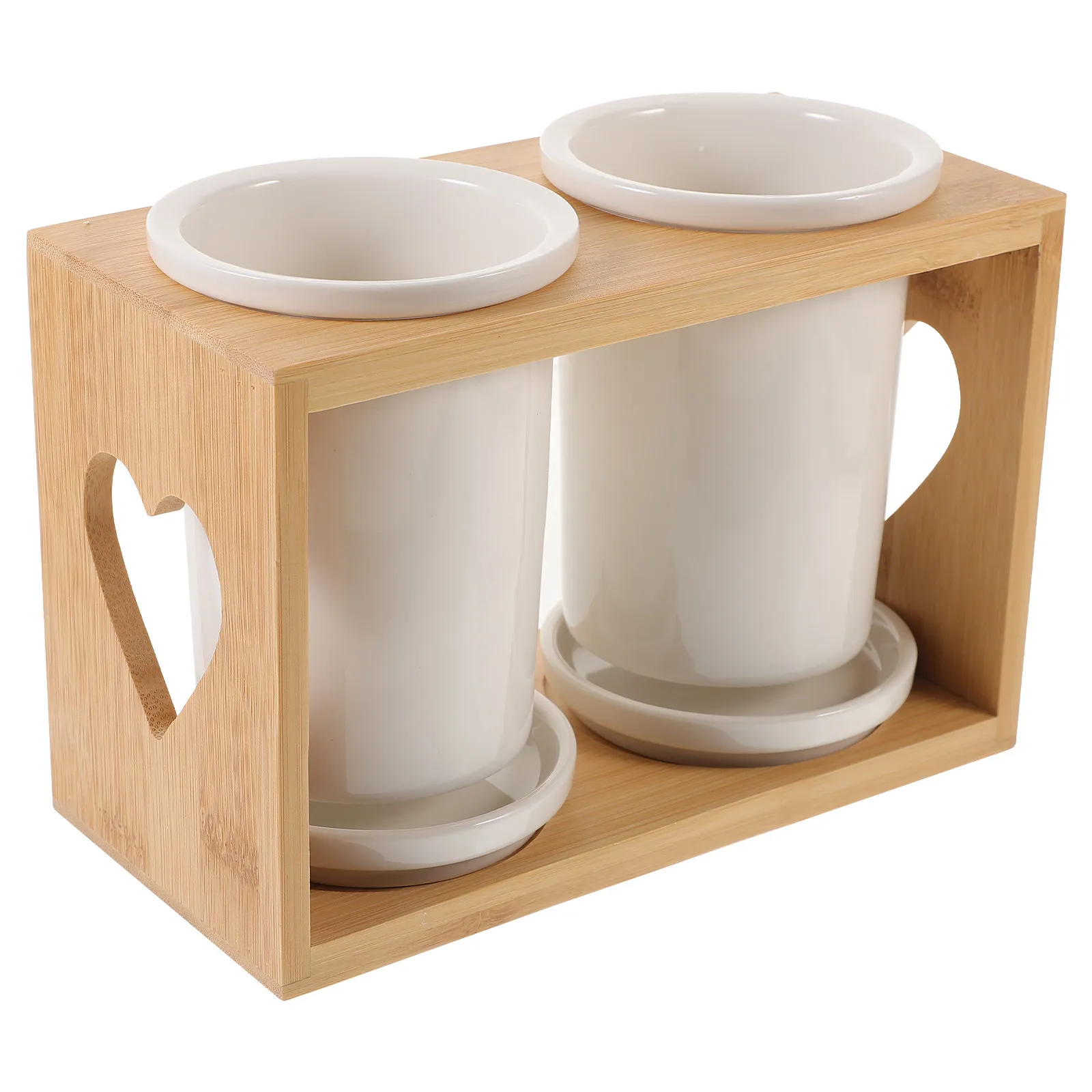 1Set Ceramic Cutlery Canister with Bamboo Lid Drain Rack for Spoons Chopsticks Forks Tableware Storage Kitchen Accessories
1Set Ceramic Cutlery Canister with Bamboo Lid Drain Rack for Spoons Chopsticks Forks Tableware Storage Kitchen Accessories