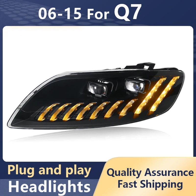 Car Styling Headlights For AUDI Q7 2006-2015 Q8 Style All LED DRL Dynamic Turn Signal Lamp LED Lens Head Light Auto Accessories
Car Styling Headlights For AUDI Q7 2006-2015 Q8 Style All LED DRL Dynamic Turn Signal Lamp LED Lens Head Light Auto Accessories