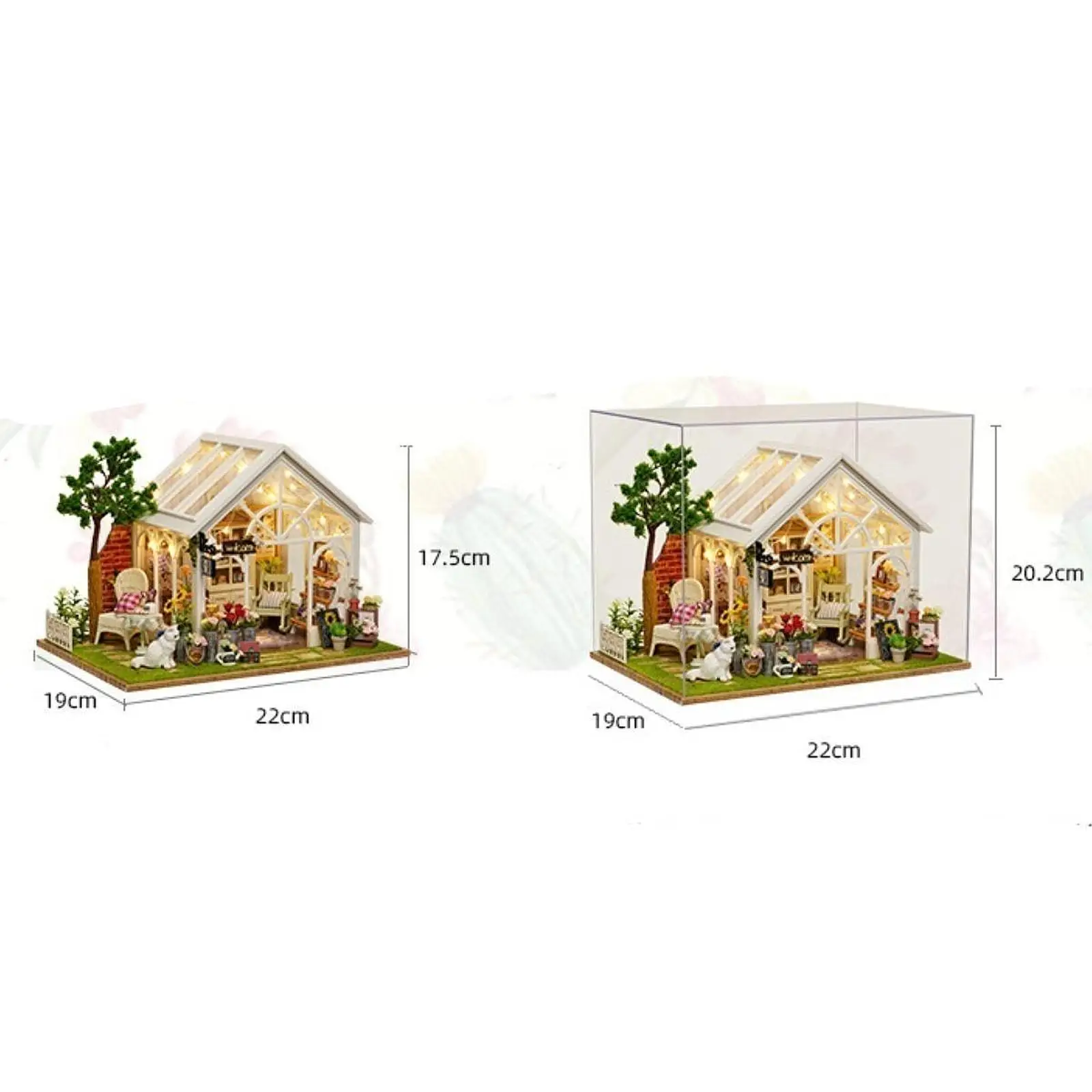 DIY Miniature Dollhouse Kits with Accessories with Lights Ornament Creative DIY Crafts Miniature Garden House for Adults Kids
DIY Miniature Dollhouse Kits with Accessories with Lights Ornament Creative DIY Crafts Miniature Garden House for Adults Kids