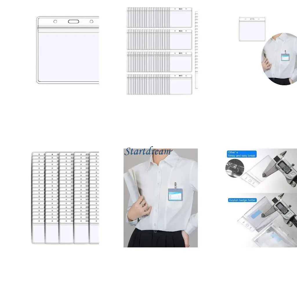 Владелец держателя значков 100 шт. Держатель карт горизонтальной именной карты водонепроницаемые идентификационные значки офис и
Владелец держателя значков 100 шт. Держатель карт горизонтальной именной карты водонепроницаемые идентификационные значки офис и