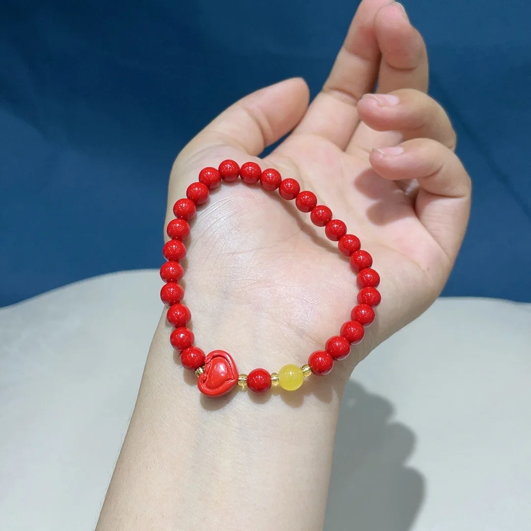 Cinnabar red sand love bracelet simple and versatile exquisite niche new bracelet live broadcast supply factory wholesale
Cinnabar red sand love bracelet simple and versatile exquisite niche new bracelet live broadcast supply factory wholesale