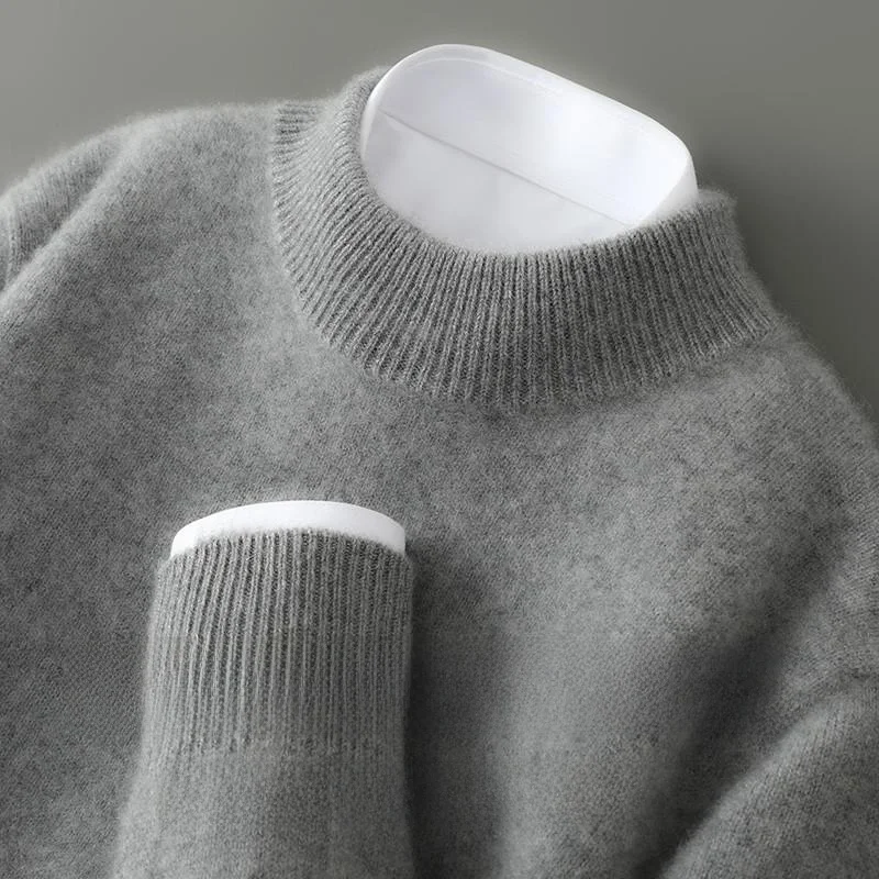 Thiened Double Wool Knitted Sweater Men's Loose Fit High Collar Long Sve Busin Casual Sle Winter ential Base Lay...
Thiened Double Wool Knitted Sweater Men's Loose Fit High Collar Long Sve Busin Casual Sle Winter ential Base Lay...