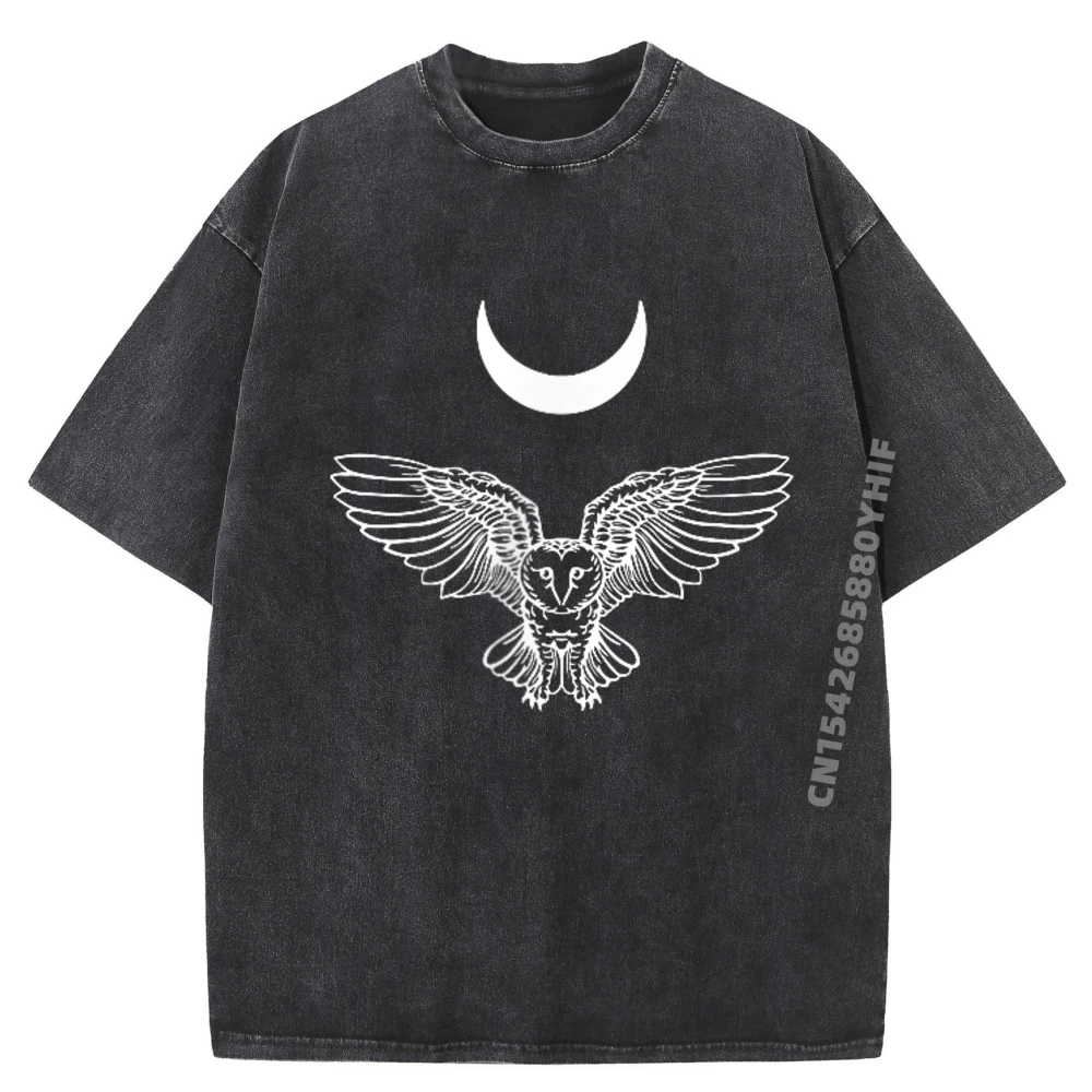 Owl With Crescent Moon Celestial Tees Design T Shirt Mens Street Washed Clothes Discount Printed Tee Shirt
Owl With Crescent Moon Celestial Tees Design T Shirt Mens Street Washed Clothes Discount Printed Tee Shirt