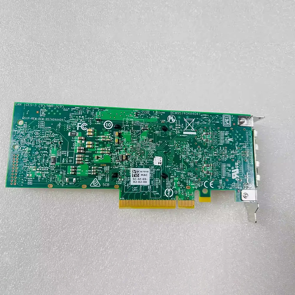 For DELL 10G/25G 10 Gigabit Network Card With Dual Electrical Ports 0W79Y8 BCM57414
For DELL 10G/25G 10 Gigabit Network Card With Dual Electrical Ports 0W79Y8 BCM57414