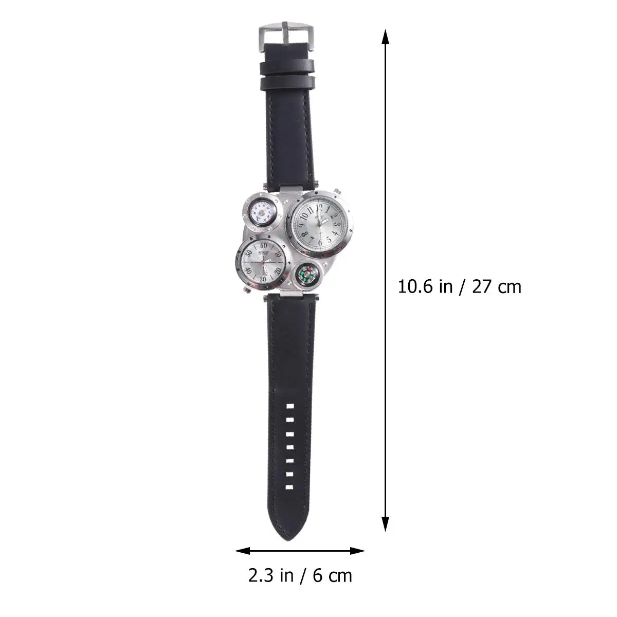 Thermometer Compass Watch Dual Time Display Quartz Mens Watches Sport Outdoor Adjustable Band Gifts Temperature Meter Clock
Thermometer Compass Watch Dual Time Display Quartz Mens Watches Sport Outdoor Adjustable Band Gifts Temperature Meter Clock