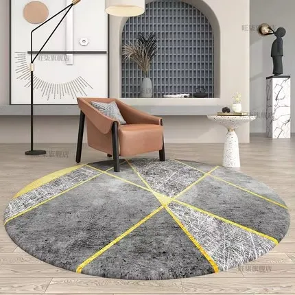 Modern Light Luxury Round Carpet, Living Room Sofa Chair, Computer Hanging Basket Floor Mat
Modern Light Luxury Round Carpet, Living Room Sofa Chair, Computer Hanging Basket Floor Mat