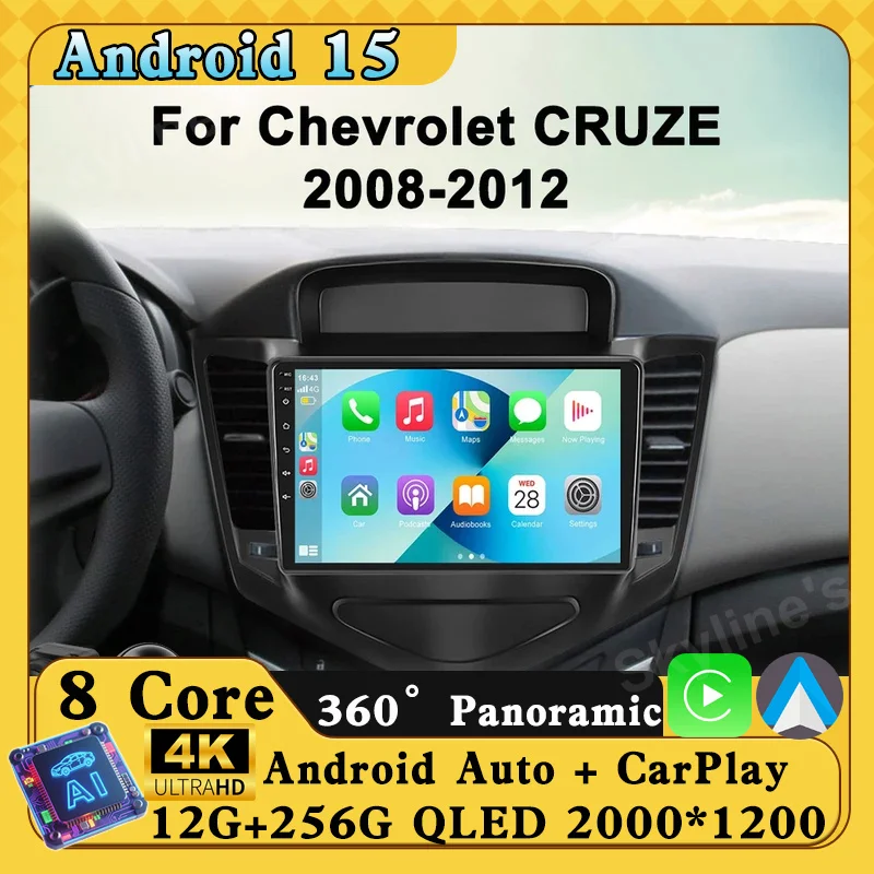 9" Android 16 Car Radio For Chevrolet Cruze J300 2008 - 2014 Multimedia Player Navigation GPS 2 din Carplay DVD Head Unit
9" Android 16 Car Radio For Chevrolet Cruze J300 2008 - 2014 Multimedia Player Navigation GPS 2 din Carplay DVD Head Unit