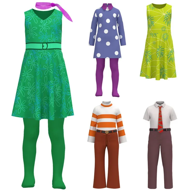 Adult Kids Inside Out 2 Cosplay Costume - Joy Sadness Anger Disgust Fear Full Set with Jumpsuit and Mask for Halloween Party Set
Adult Kids Inside Out 2 Cosplay Costume - Joy Sadness Anger Disgust Fear Full Set with Jumpsuit and Mask for Halloween Party Set