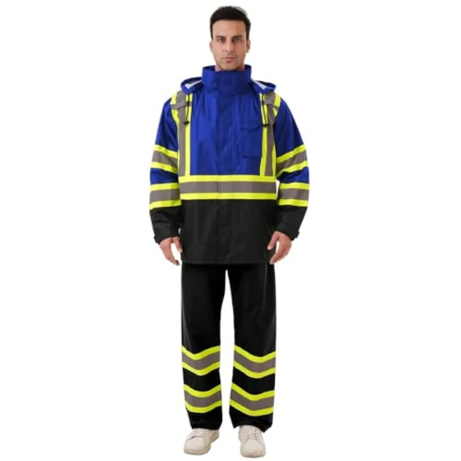 Hi Vis Safety rain Jacket Reflective Class 3 Rain coat with Inner Mesh Lining and Pockets High Visibility Waterproof work Rain
Hi Vis Safety rain Jacket Reflective Class 3 Rain coat with Inner Mesh Lining and Pockets High Visibility Waterproof work Rain