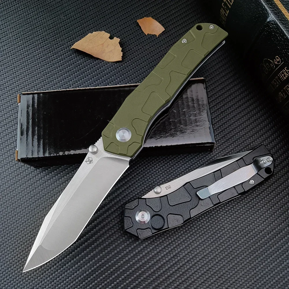 Shirogorov D2 лезвие G10 ручка тактический складной нож для повседневного использования самообороны спасательный нож легко открывается снаряжение для выживания, зеленый/черный
Shirogorov D2 лезвие G10 ручка тактический складной нож для повседневного использования самообороны спасательный нож легко открывается снаряжение для выживания, зеленый/черный
