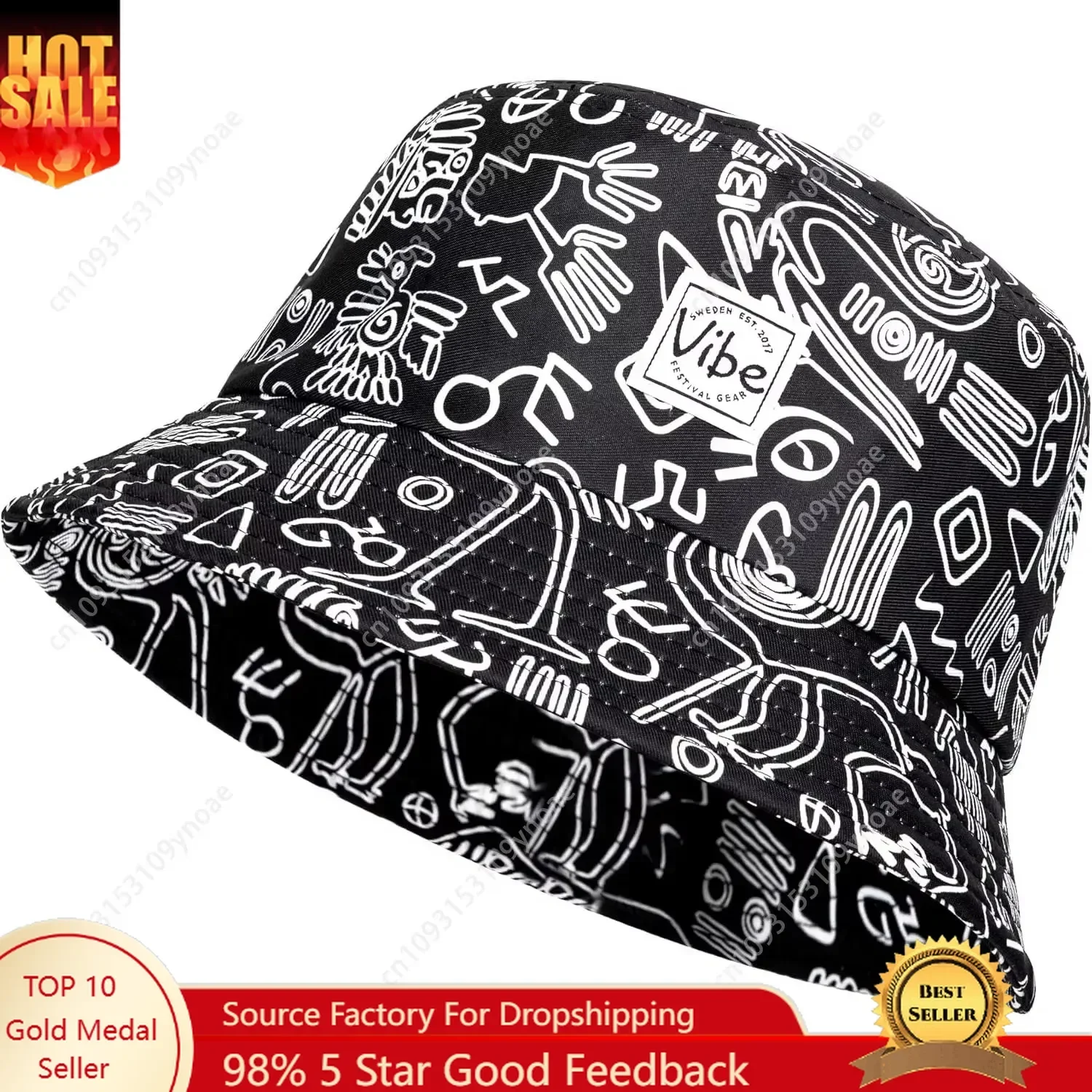 Vibe Festival Gear Bucket Hat Man Women Fashion Fishing Hats Cute Fisherman Cap Outdoor Sun Caps Cartoon Pattern Unisex
Vibe Festival Gear Bucket Hat Man Women Fashion Fishing Hats Cute Fisherman Cap Outdoor Sun Caps Cartoon Pattern Unisex