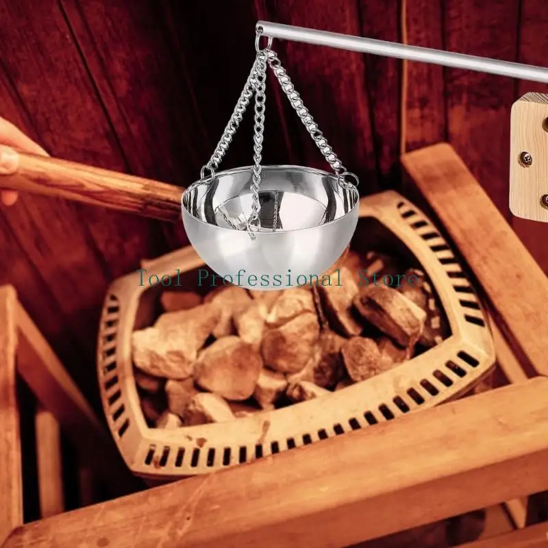 57QF Essential Oil Bowl Stainless Steels Sauna Oil Cup Sauna Aromas Bowl Oil Cup Holder with Wood Plate and Screws
57QF Essential Oil Bowl Stainless Steels Sauna Oil Cup Sauna Aromas Bowl Oil Cup Holder with Wood Plate and Screws