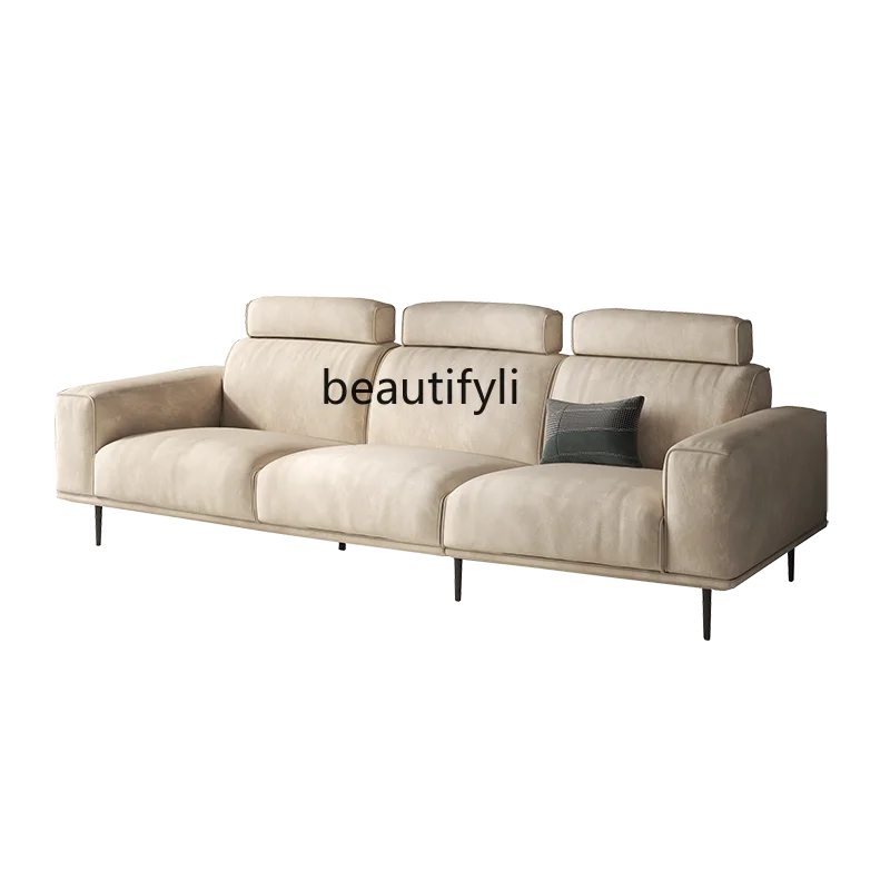 Nordic Cream Style Faux Leather Italian Minimalist Modern Living Room High Backrest Single Double Three Four-Seat Cloth Sofa
Nordic Cream Style Faux Leather Italian Minimalist Modern Living Room High Backrest Single Double Three Four-Seat Cloth Sofa