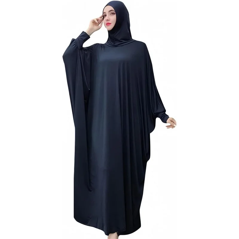 Women's Solid Muslim One-Piece Prayer Dress Abaya Kaftan with Hijab Full Length Dress
Women's Solid Muslim One-Piece Prayer Dress Abaya Kaftan with Hijab Full Length Dress