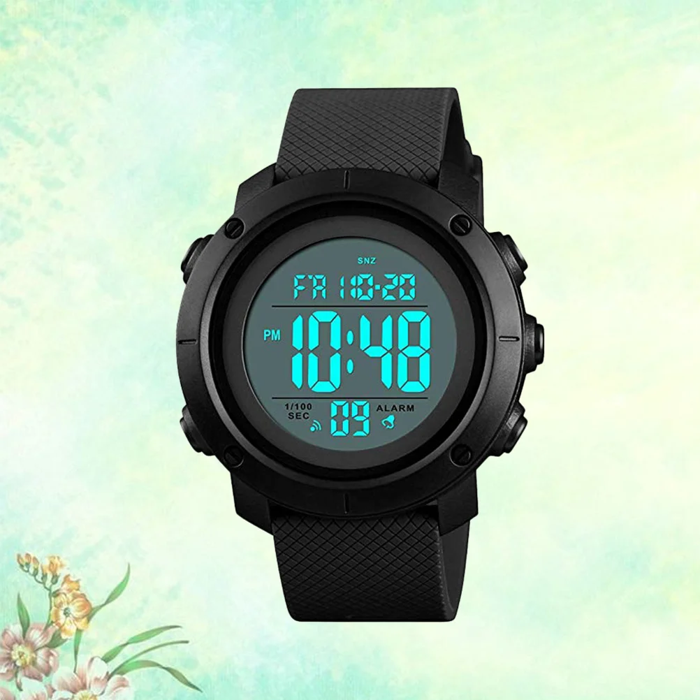 Men's Watch Digital Waterproof Sports Watch Black Easy Read Compass Dual Time Display Digital Watches Waterproof Man Clock
Men's Watch Digital Waterproof Sports Watch Black Easy Read Compass Dual Time Display Digital Watches Waterproof Man Clock
