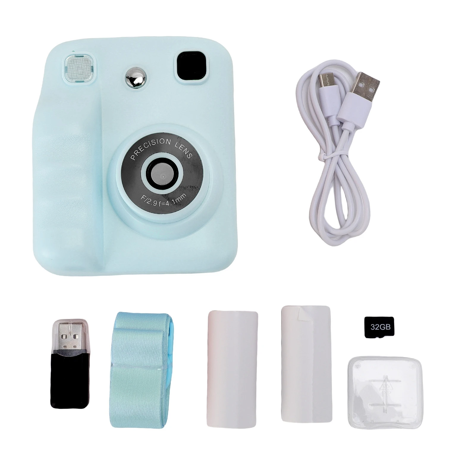 Children Instant Print Camera 48MP Video Digital Camera with Printing Paper 32G Card Fun Creative Gift For 3-14 Years Old Kids
Children Instant Print Camera 48MP Video Digital Camera with Printing Paper 32G Card Fun Creative Gift For 3-14 Years Old Kids