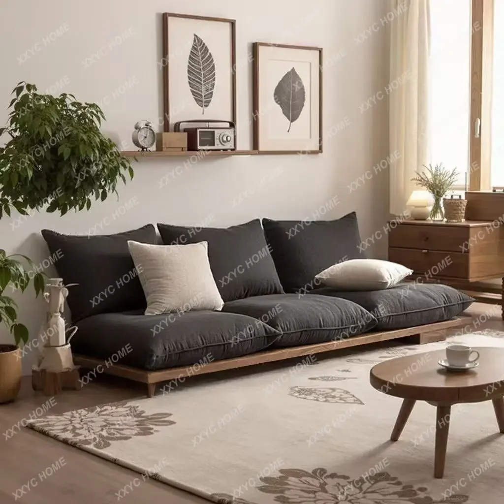 K Wabi Sand Wind B & B Log Wind Combination Living Room Three-person Sofa Ancient Style
K Wabi Sand Wind B & B Log Wind Combination Living Room Three-person Sofa Ancient Style