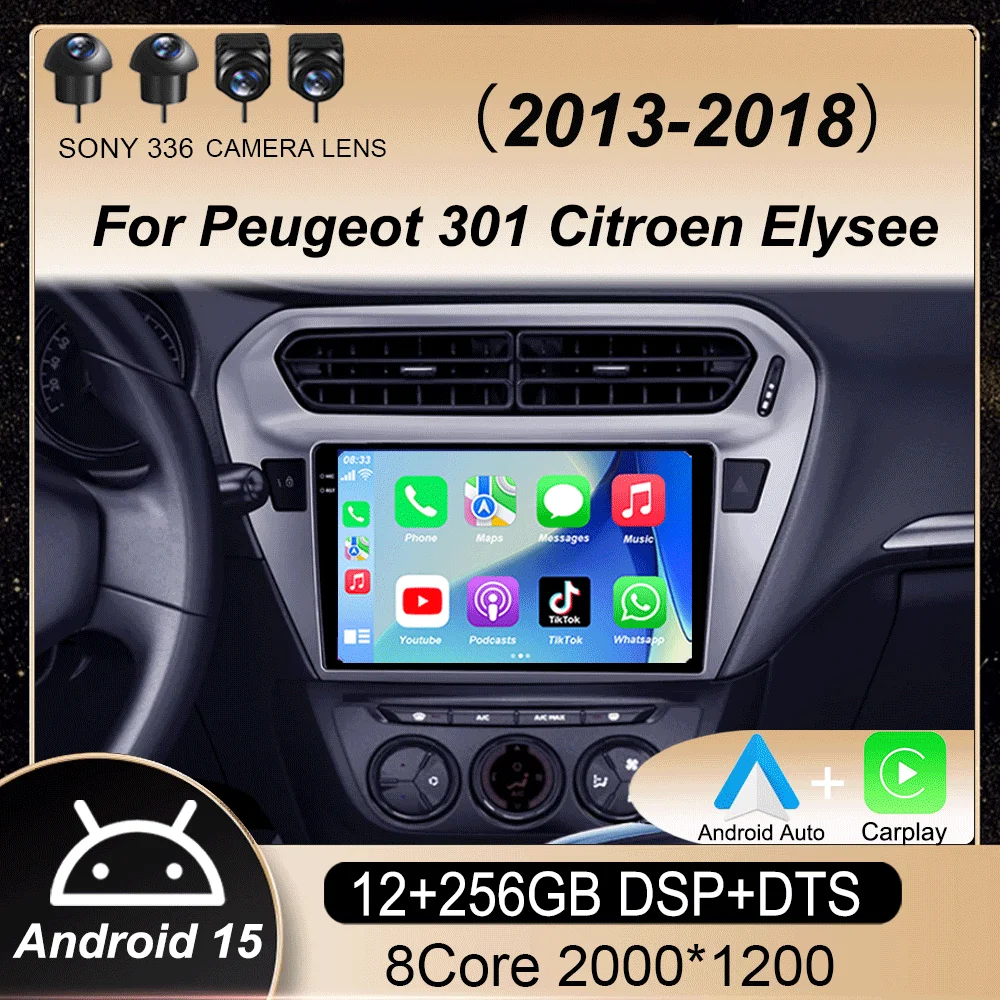 Android 15 Car Radio For Peugeot 301 Citroen Elysee 2013 2014 2015 2016 2017 2018 Multimedia Player Stereo Carplay 2din Audio BT
Android 15 Car Radio For Peugeot 301 Citroen Elysee 2013 2014 2015 2016 2017 2018 Multimedia Player Stereo Carplay 2din Audio BT
