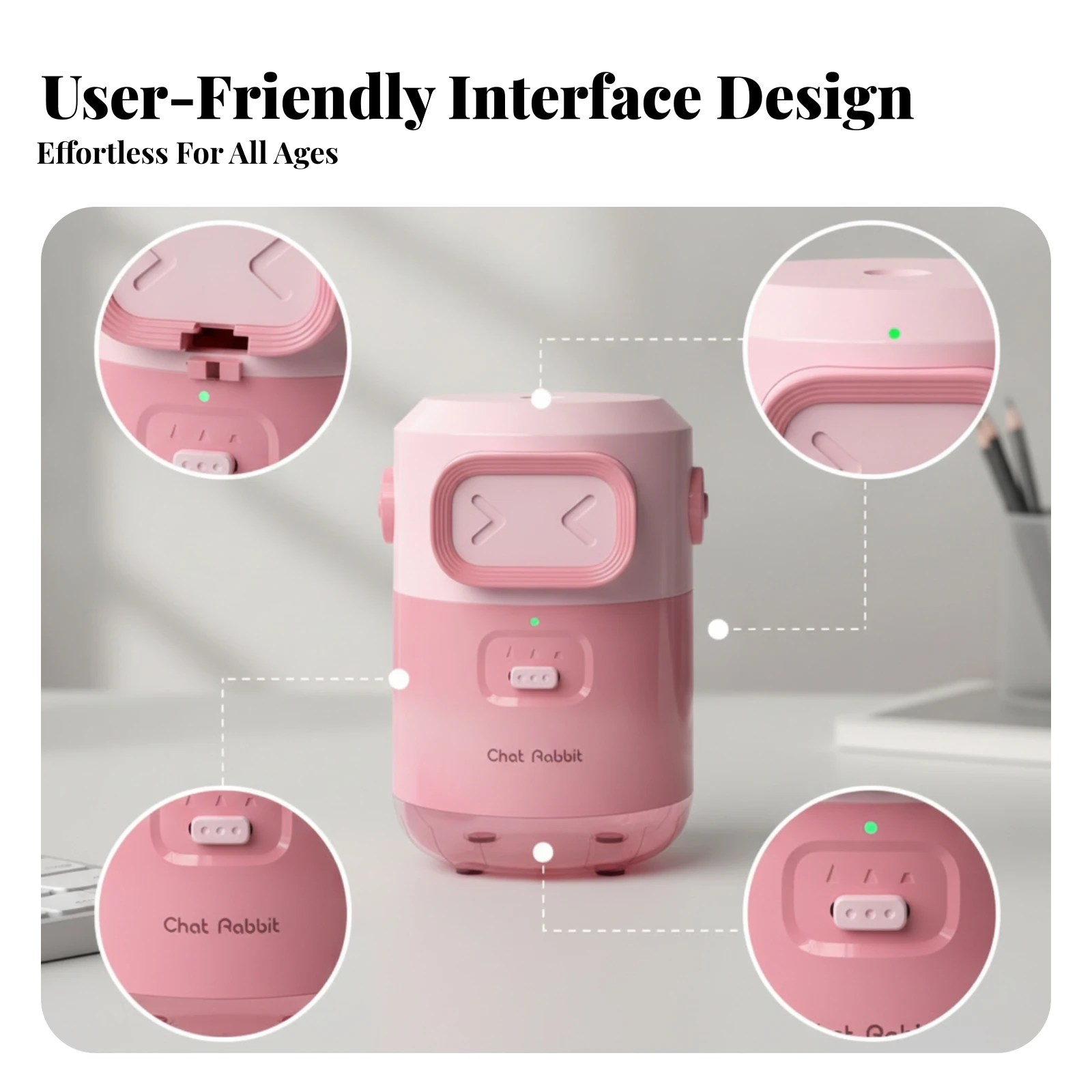 Rechargeable Pencil Trimmer Compact Automatic Pencil Trimmer for Travel, Desk
Rechargeable Pencil Trimmer Compact Automatic Pencil Trimmer for Travel, Desk