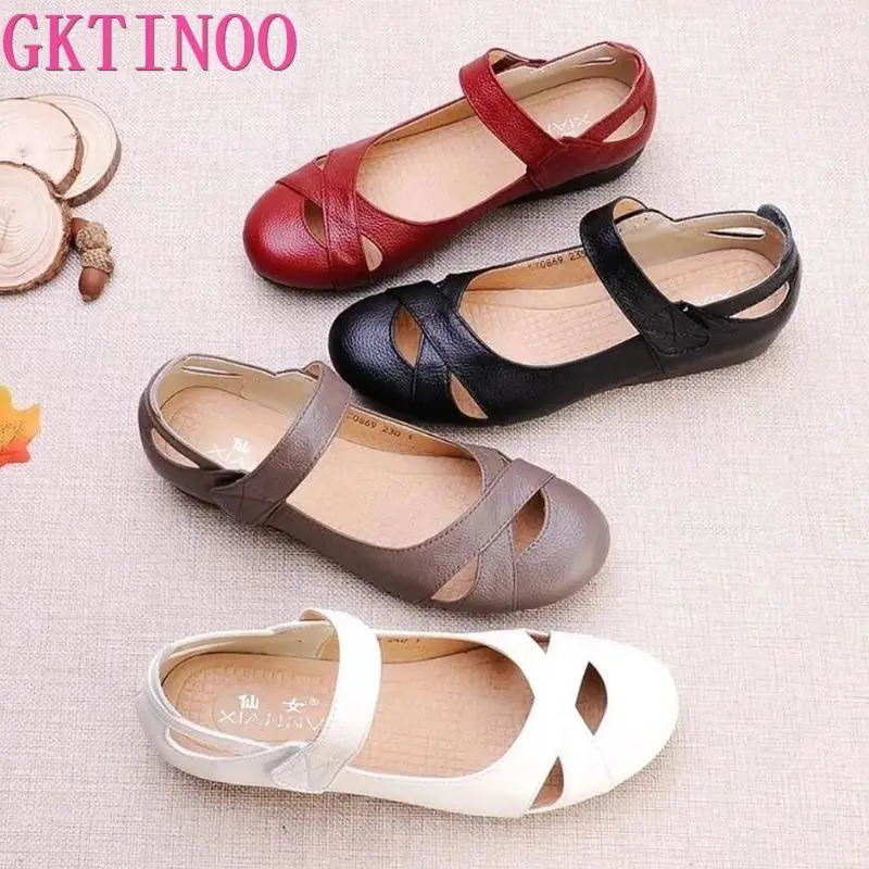 GKTINOO Spring Breathable Genuine Leather Summer Shoes Woman Flat Low Heel Shallow Soft Comfort Flats Mary Janes Women Size 43
GKTINOO Spring Breathable Genuine Leather Summer Shoes Woman Flat Low Heel Shallow Soft Comfort Flats Mary Janes Women Size 43
