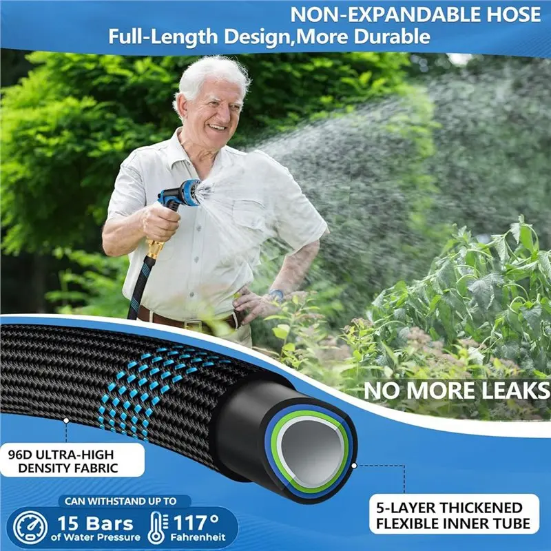 CYCLI-Ultra Light Weight Non-Expanding Hoses Hoses With 10 Function Spraying Leak Proof
CYCLI-Ultra Light Weight Non-Expanding Hoses Hoses With 10 Function Spraying Leak Proof
