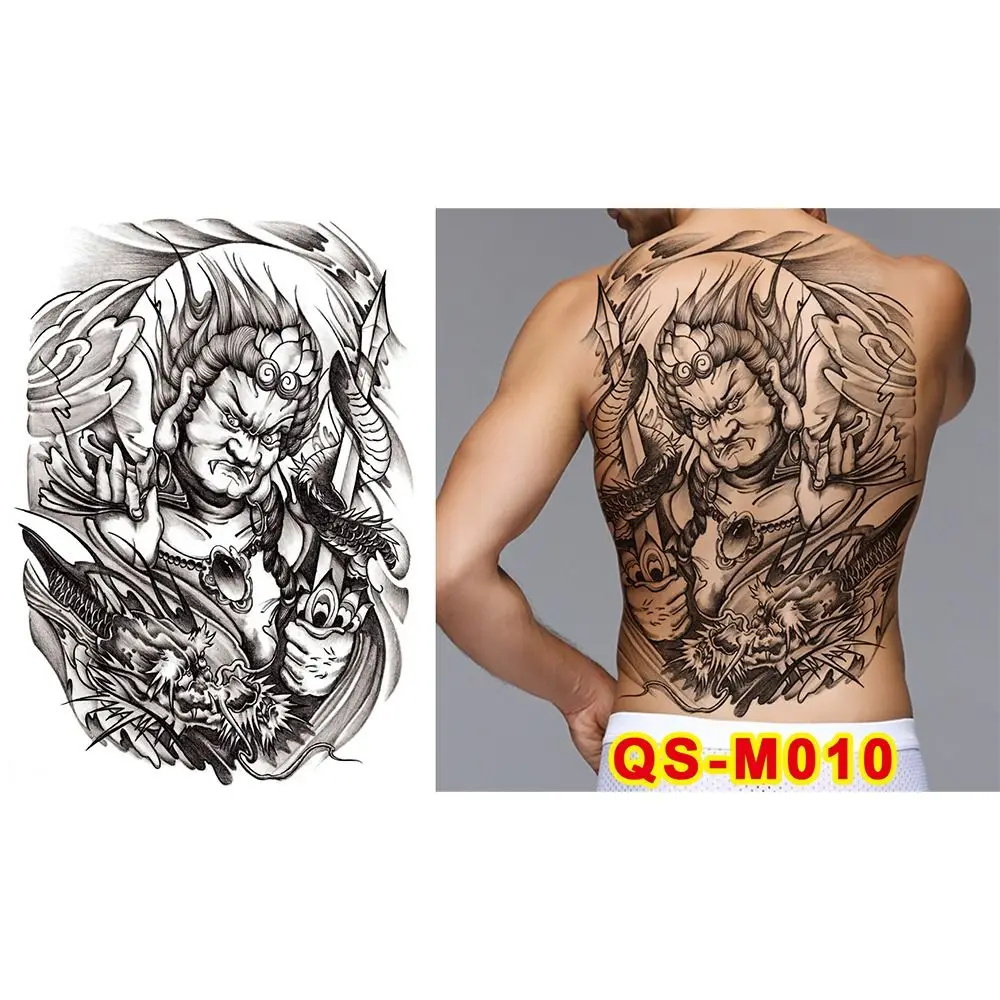 Water Transfer Printing Full Back Tattoo Sticker Buddha Pattern Guan Gong Full Back Tattoo Patch Flower Arm Waterproof
Water Transfer Printing Full Back Tattoo Sticker Buddha Pattern Guan Gong Full Back Tattoo Patch Flower Arm Waterproof
