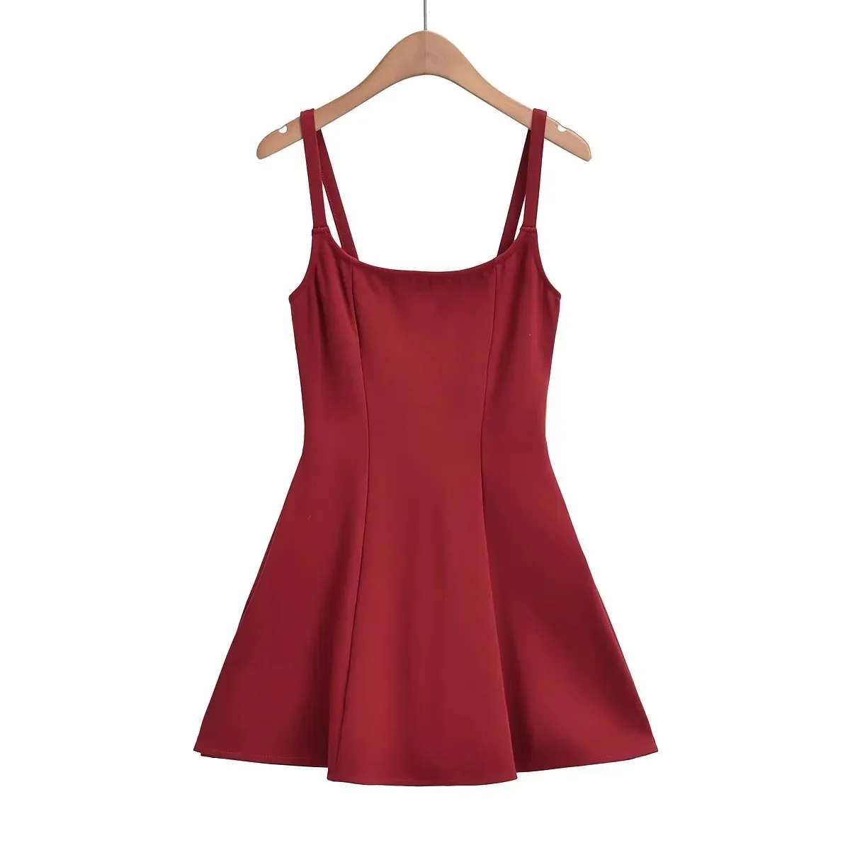 Summer New Square Neck Short Solid Color Suspender Simple Waist Cinching Slimming Dress
Summer New Square Neck Short Solid Color Suspender Simple Waist Cinching Slimming Dress