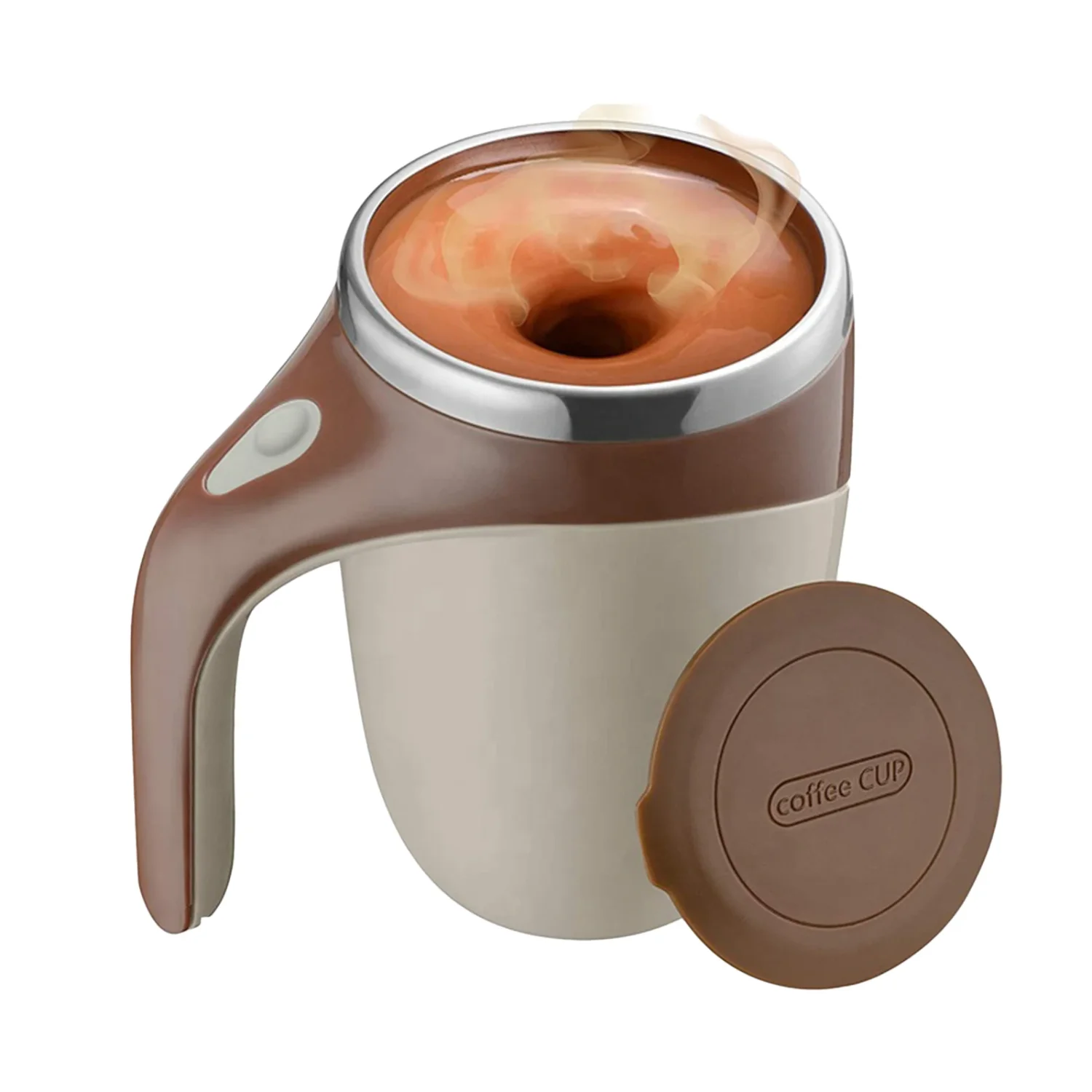 380mL Self Stirring Mug with Lid Automatic Stirring Coffee Cup Stainless Steel Self Mixing Coffee Cup
380mL Self Stirring Mug with Lid Automatic Stirring Coffee Cup Stainless Steel Self Mixing Coffee Cup