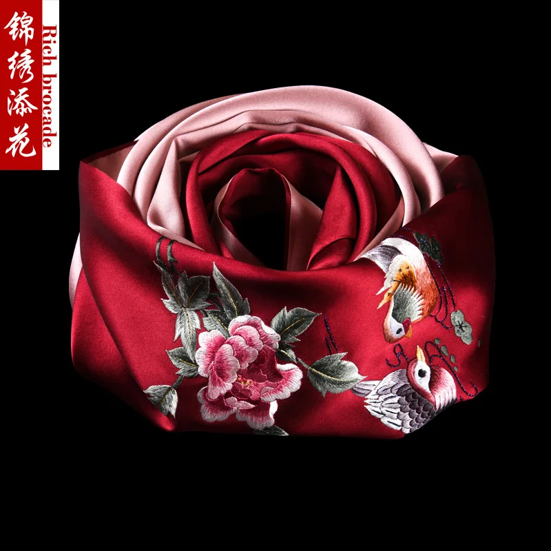 Suzhou Embroidery Scarf Hand-Embroidered Flowers Long Shawl Gift
Suzhou Embroidery Scarf Hand-Embroidered Flowers Long Shawl Gift