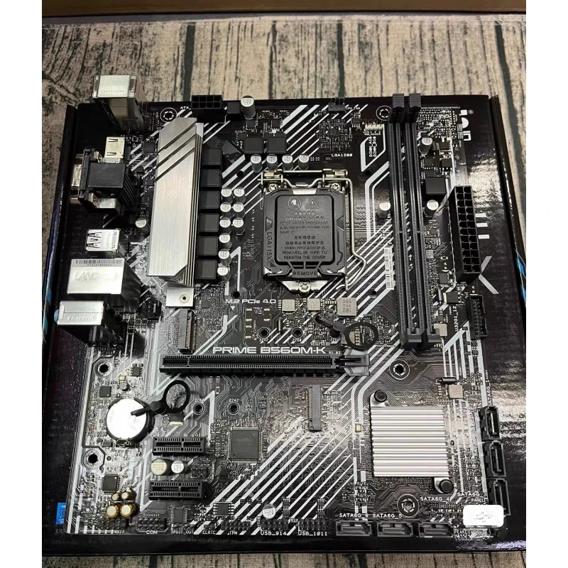 For ASUS PRIME B560M-K LGA1200 B560 DDR4 M.2 PCIe 4.0 Motherboard Color Box
For ASUS PRIME B560M-K LGA1200 B560 DDR4 M.2 PCIe 4.0 Motherboard Color Box