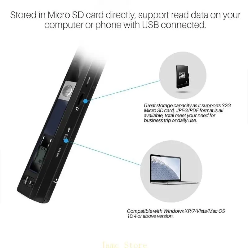 LX0B Portable Wireless Digital Scanner All in JPG/PDF Format Uploads Images to PC
LX0B Portable Wireless Digital Scanner All in JPG/PDF Format Uploads Images to PC