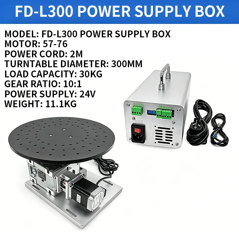 FD-L300 Servo Motor Rotary Table, Indexing Rotary Table for Welding, Rotary Table for Marking Machines, TSH-01 Speed Control
FD-L300 Servo Motor Rotary Table, Indexing Rotary Table for Welding, Rotary Table for Marking Machines, TSH-01 Speed Control