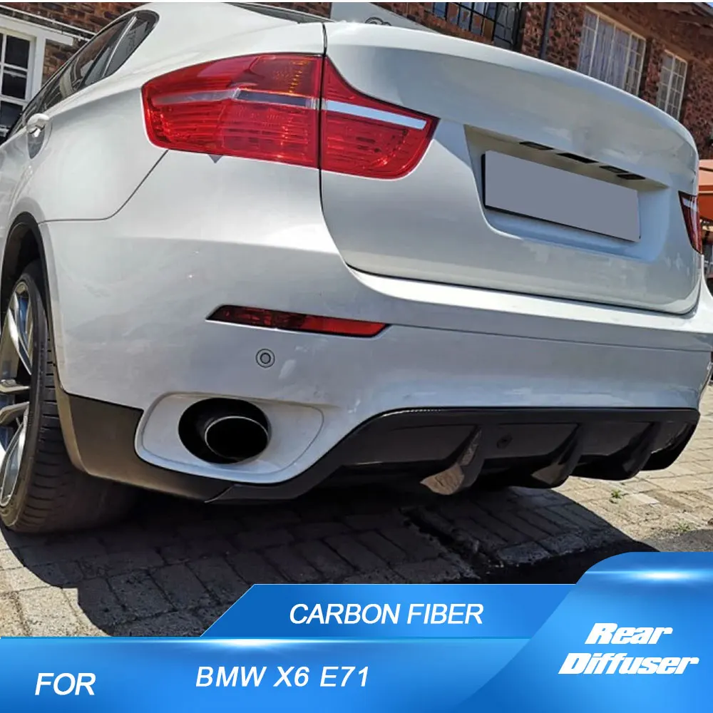 Задний бампер автомобиля из углеродного волокна, диффузор, спойлер для BMW X6 E71 2008-2014, задний диффузор, фартук, защита FRP, черный
Задний бампер автомобиля из углеродного волокна, диффузор, спойлер для BMW X6 E71 2008-2014, задний диффузор, фартук, защита FRP, черный