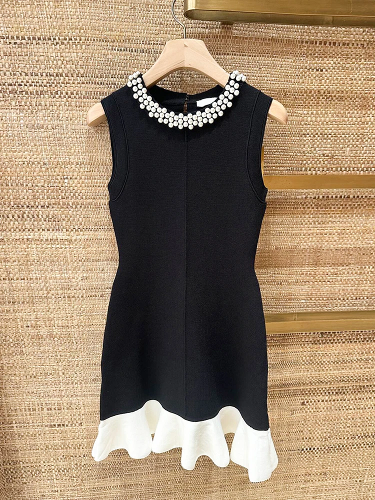 S Home South Oil High End Women's Faion Pearl Embellied Knitted Svel Vest Dr mid Spring Autumn High Waist A-Line...
S Home South Oil High End Women's Faion Pearl Embellied Knitted Svel Vest Dr mid Spring Autumn High Waist A-Line...