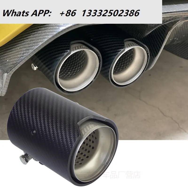 Suitable for automotive M2M3M4M5 tail throat modified MP exhaust carbon fiber tail throat decorative exhaust pipe tail nozzle
Suitable for automotive M2M3M4M5 tail throat modified MP exhaust carbon fiber tail throat decorative exhaust pipe tail nozzle