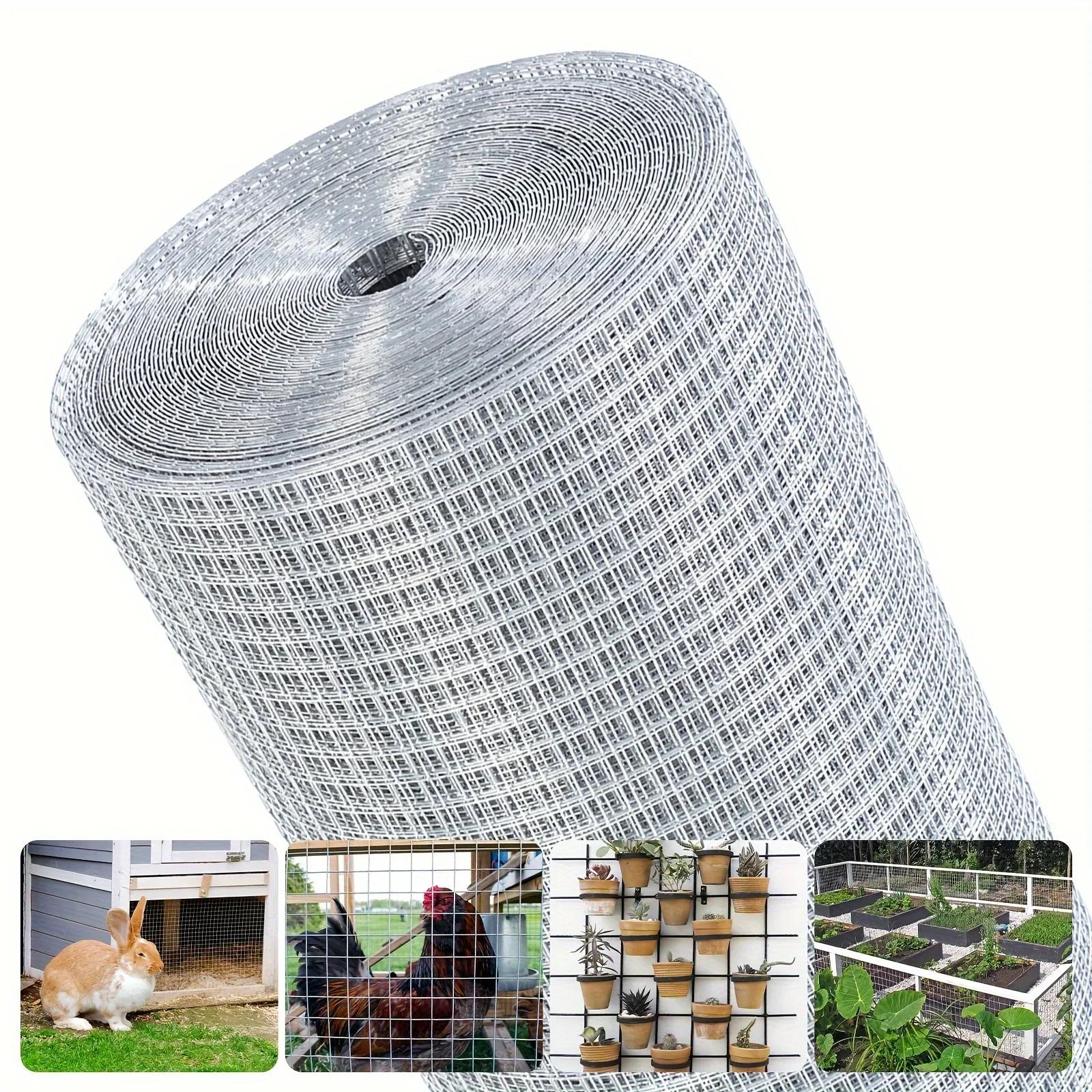 KEEHOME Hardware Cloth Double-Layer Hot-Dip Galvanized Chicken Wire Mesh Roll - Perfect For Chicken Coops, Garden Fencing, And Rabbit Hutches
KEEHOME Hardware Cloth Double-Layer Hot-Dip Galvanized Chicken Wire Mesh Roll - Perfect For Chicken Coops, Garden Fencing, And Rabbit Hutches