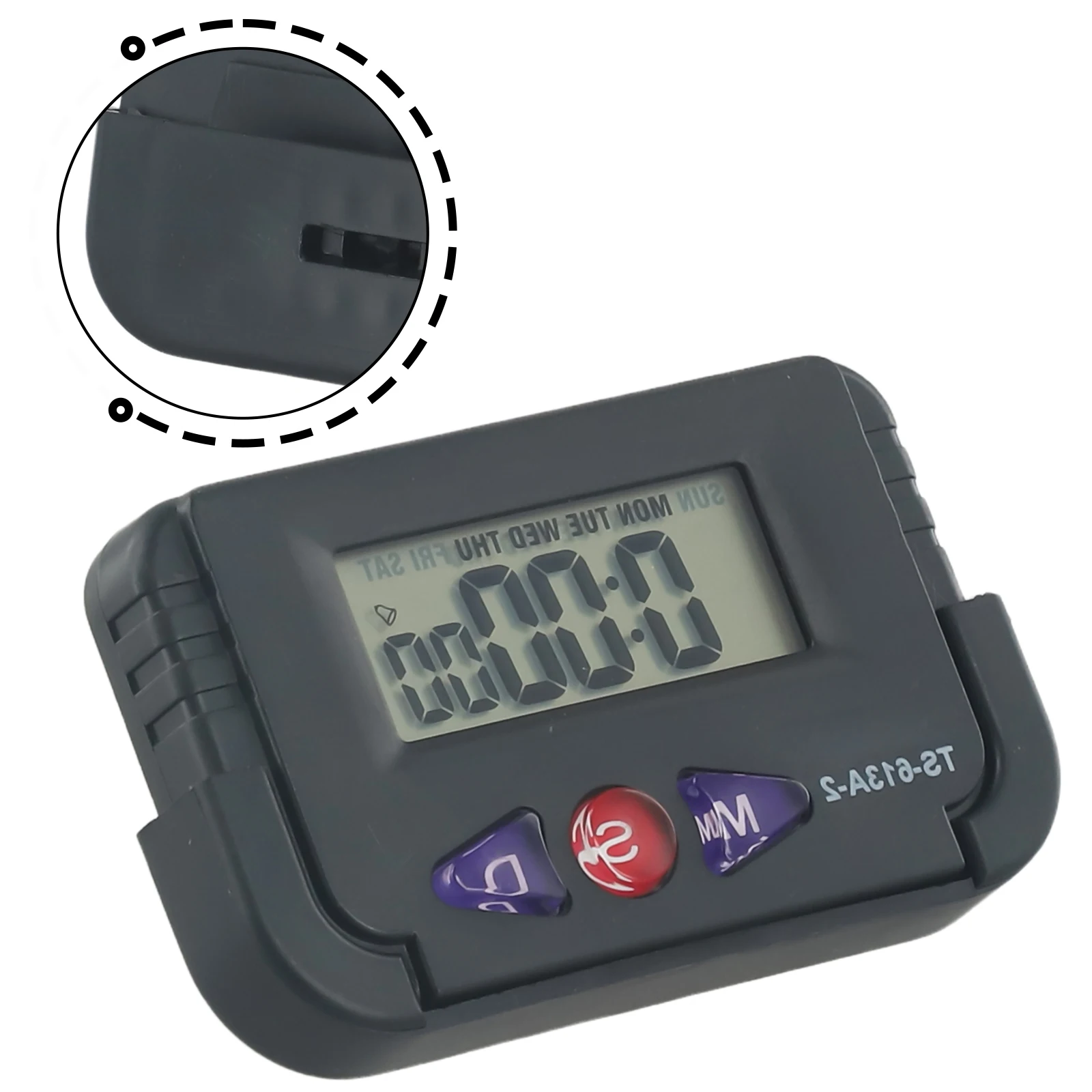 Digital LCD Car Clock Multipurpose Travel Clock With Stand Black Car Tablet Clock Double-Sided Tape ABS Material
Digital LCD Car Clock Multipurpose Travel Clock With Stand Black Car Tablet Clock Double-Sided Tape ABS Material