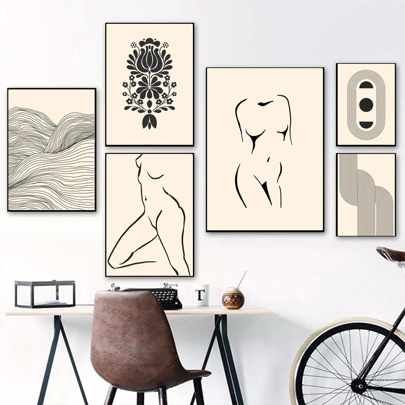 Bohemia Line Body Poster Geometric Coral Flower Decoration Painting Abstract Boho Canvas Painting Picture For Living Room Decor
Bohemia Line Body Poster Geometric Coral Flower Decoration Painting Abstract Boho Canvas Painting Picture For Living Room Decor