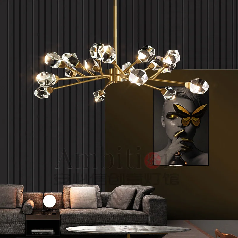 Chandelier for Living Room Bedroom Dining Room Kitchen Decor Modern Luxury LED Crystal Pure Copper Ceiling Indoor Lighting
Chandelier for Living Room Bedroom Dining Room Kitchen Decor Modern Luxury LED Crystal Pure Copper Ceiling Indoor Lighting