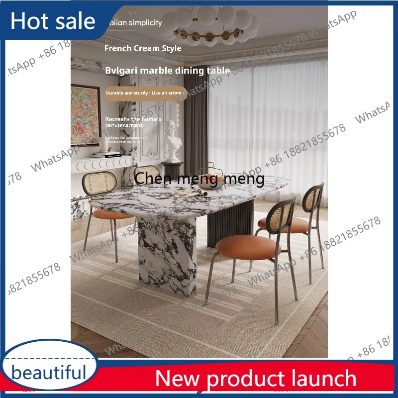 M46 Luxury French Rectangle Marble Table, Cream Aesthetic Designer Villa Furniture, Trendy Natural Stone Dining Table
M46 Luxury French Rectangle Marble Table, Cream Aesthetic Designer Villa Furniture, Trendy Natural Stone Dining Table