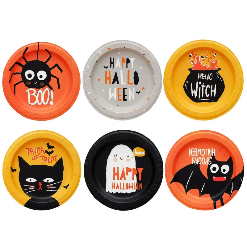 Halloween6Theme Cute Funny Item Paper Pallet Exclusive for Cross-Border Disposable Tableware7Inch9Inch
Halloween6Theme Cute Funny Item Paper Pallet Exclusive for Cross-Border Disposable Tableware7Inch9Inch