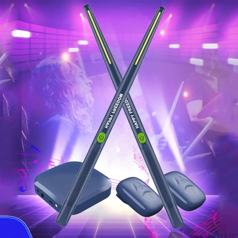 Electric Air Drumsticks Portable Electronic Virtual Air Drum Drumsticks Pedals Professional Gift for Adults Kids
Electric Air Drumsticks Portable Electronic Virtual Air Drum Drumsticks Pedals Professional Gift for Adults Kids