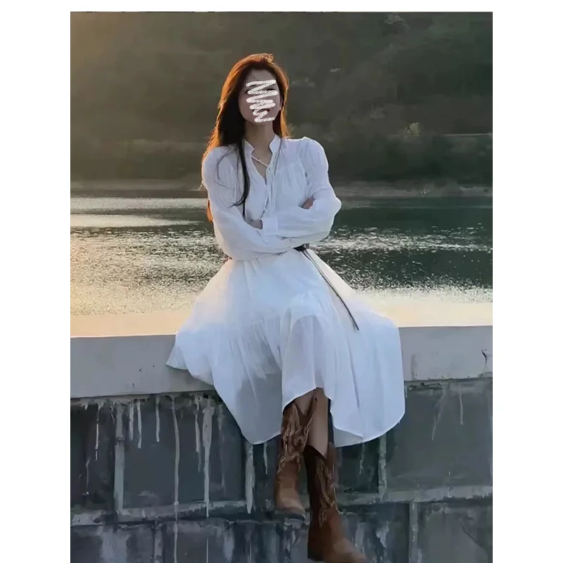 2025Bohemian Style French Long Sleeve Dress for Women New Elegant Slimming Petite Tea Break Spring Autumn Dress
2025Bohemian Style French Long Sleeve Dress for Women New Elegant Slimming Petite Tea Break Spring Autumn Dress