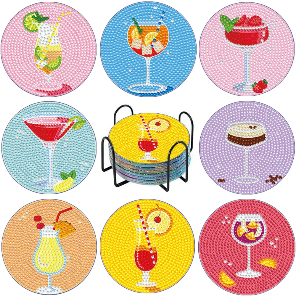 10*10cm Full Diamond Art Coaster Handmade Heat-resistant Coaster for Wine Glasses Drink Coaster Home Decor Gift
10*10cm Full Diamond Art Coaster Handmade Heat-resistant Coaster for Wine Glasses Drink Coaster Home Decor Gift