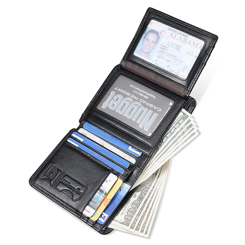 New style leather men's wallet short wallet vintage oil wax leather multi-card wallet RFID anti-theft cowhide wallet
New style leather men's wallet short wallet vintage oil wax leather multi-card wallet RFID anti-theft cowhide wallet