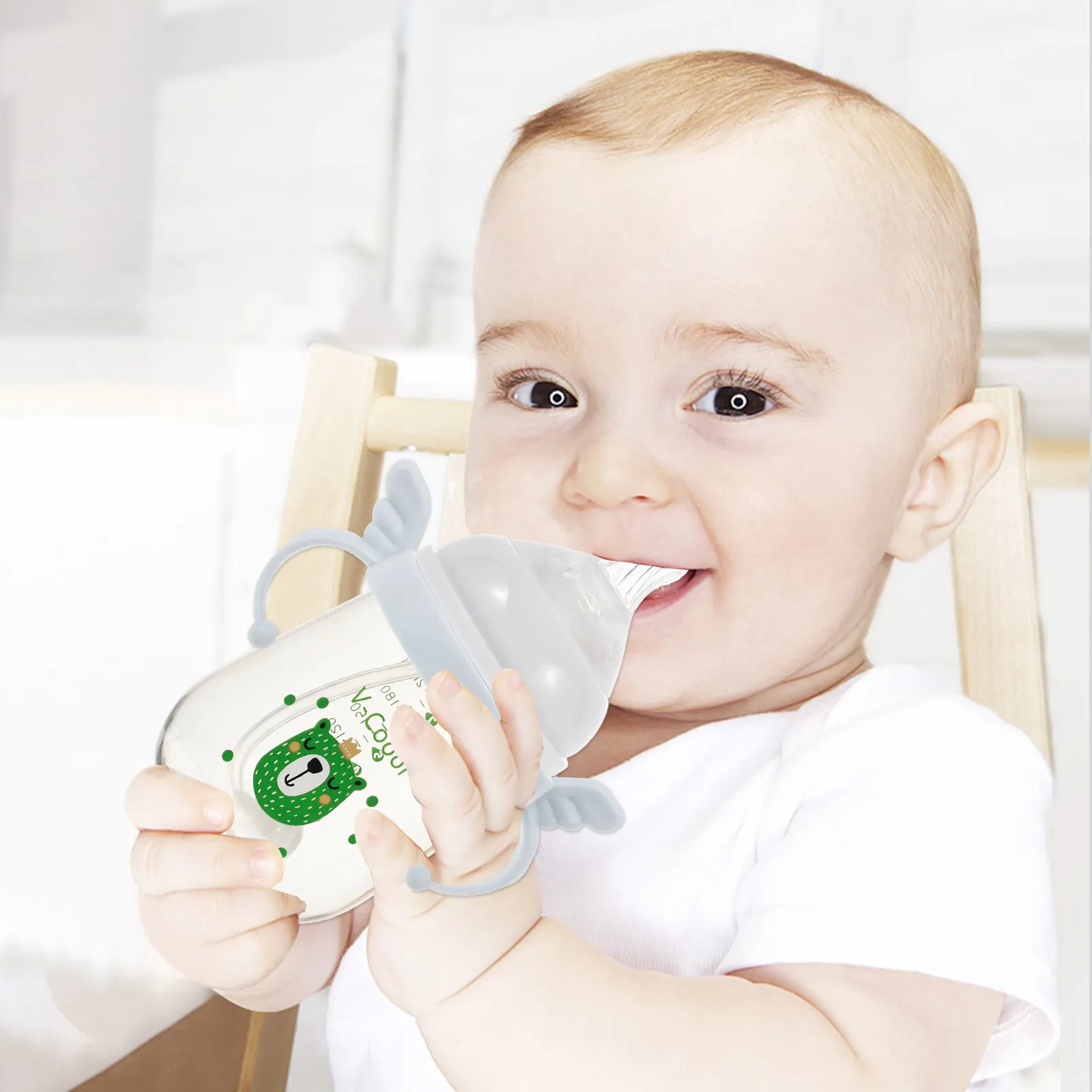 4Pcs Baby Bottle Handle Square Design Easy Grip Feeding Bottle Handle Replacement for Independent Drinking Transition Sippy Cup
4Pcs Baby Bottle Handle Square Design Easy Grip Feeding Bottle Handle Replacement for Independent Drinking Transition Sippy Cup