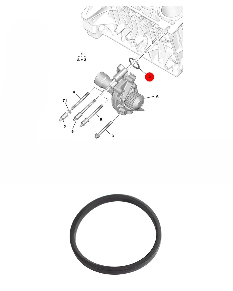 For Citroen C4 C5 Peugeot 307 408 508 3008 2.0 Water Pump Seal
For Citroen C4 C5 Peugeot 307 408 508 3008 2.0 Water Pump Seal