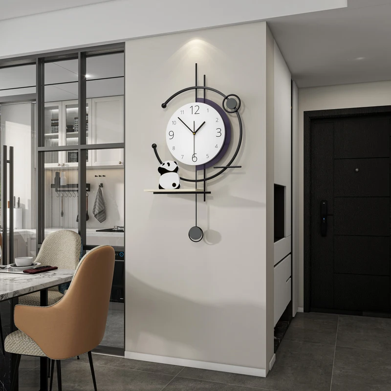 Luxury Panda Wall Clock Modern Minimalist Art Decor for TV Sofa Background Wall High End Metallic Finish Silent Quartz Movement
Luxury Panda Wall Clock Modern Minimalist Art Decor for TV Sofa Background Wall High End Metallic Finish Silent Quartz Movement